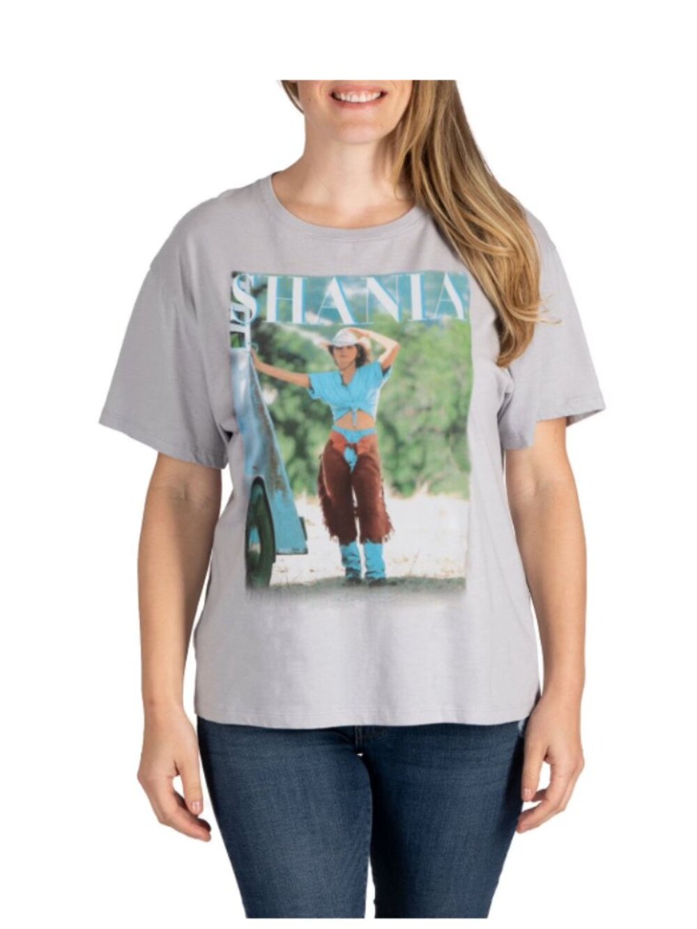 Shania Twain Graphic Tee - Light Gray